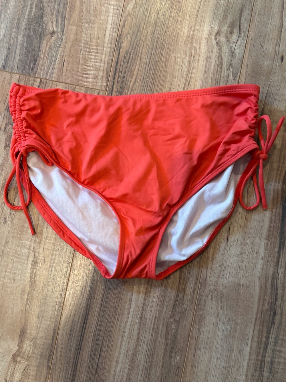 Women’s Coral Ruched Side Bikini Bottom